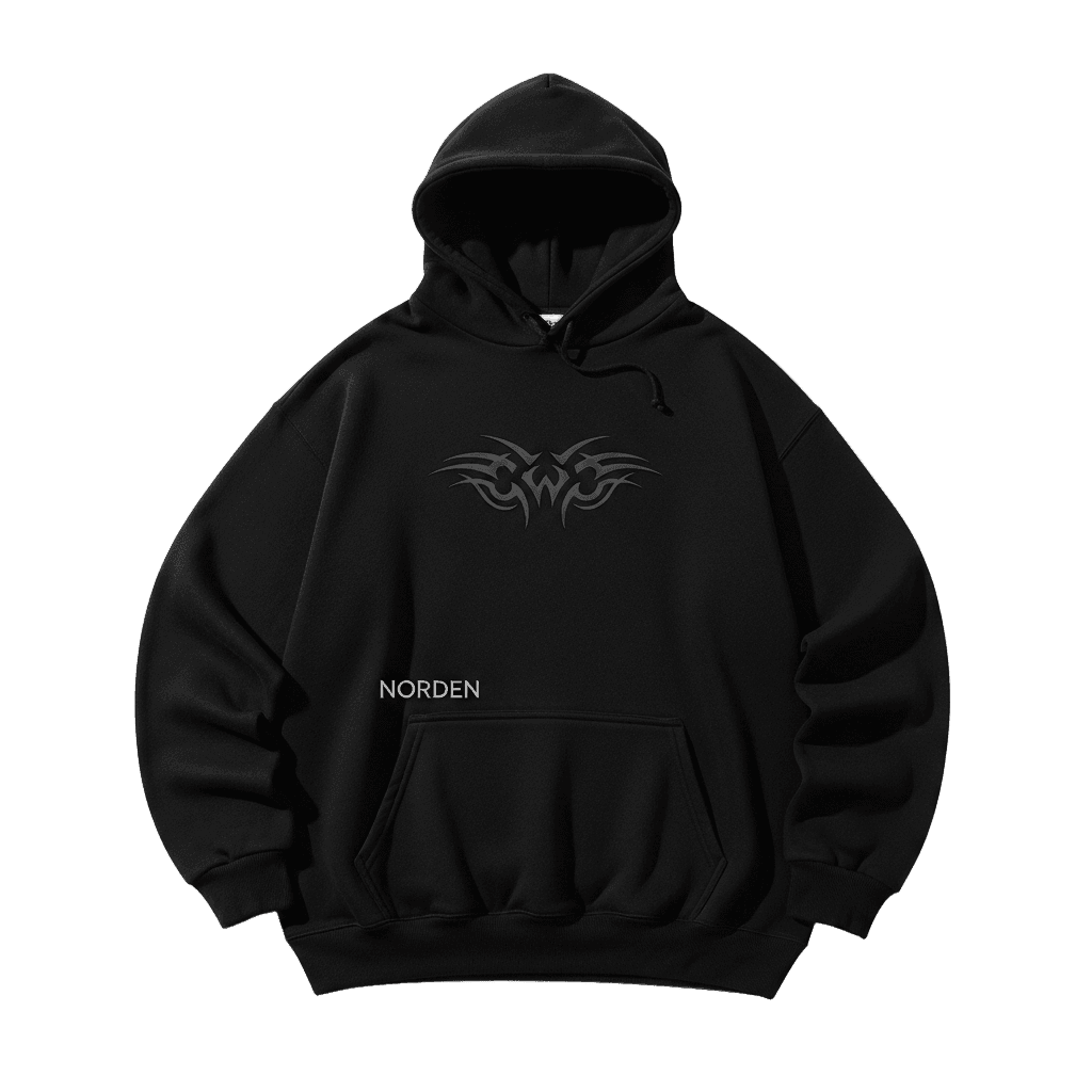 Norden Stealth Hoodie - Pure Black